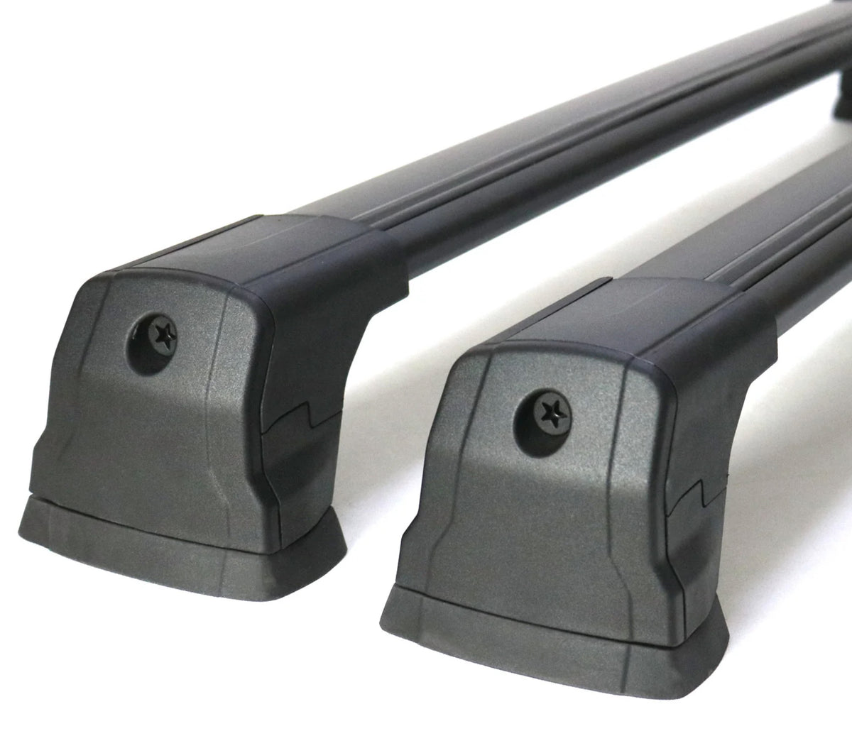 VW T5 T6 T6.1 Dachträger Grundträger Aluminium ABSCHLIEßBAR - Schwarz / Silber