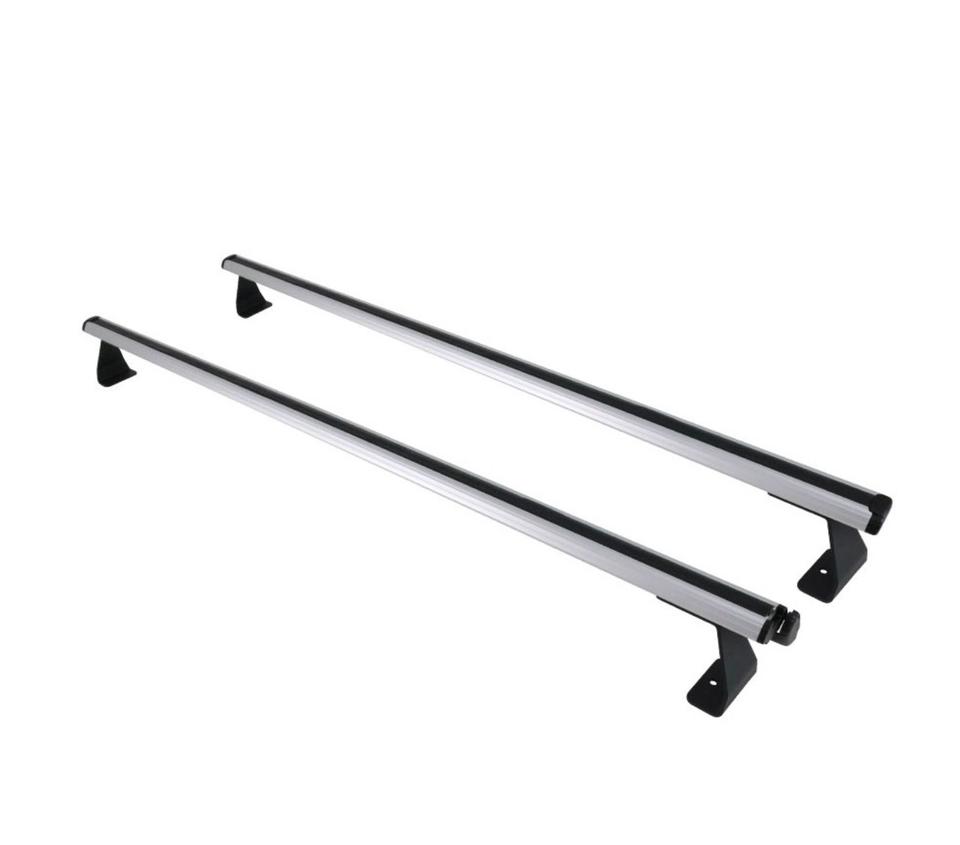 Dachträger für Mercedes Sprinter W906 W907 - Aluminium Dachträger Grundträger mit Nut Schwarz/Silber - Anzahl Querstreben wählbar