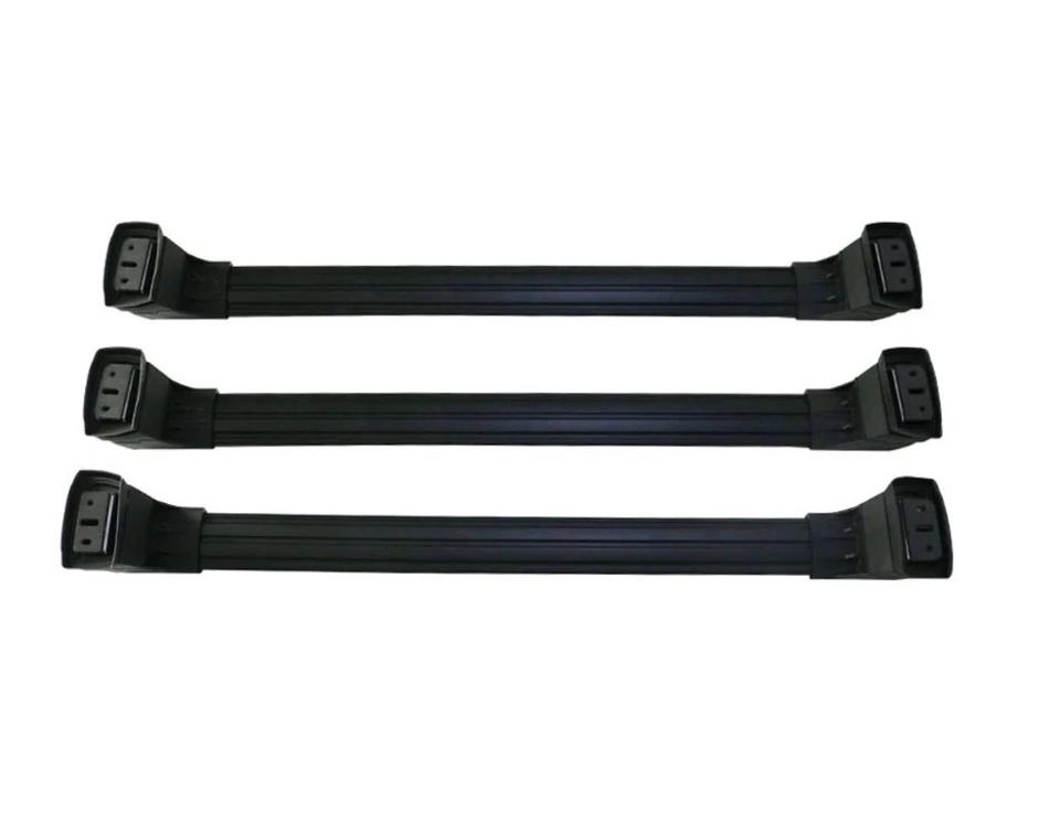VW T5 T6 T6.1 Dachträger Grundträger Aluminium ABSCHLIEßBAR - Schwarz / Silber