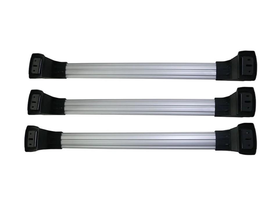 VW T5 T6 T6.1 Dachträger Grundträger Aluminium ABSCHLIEßBAR - Schwarz / Silber