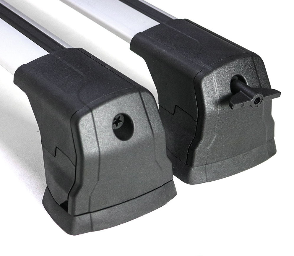 VW T5 T6 T6.1 Dachträger Grundträger Aluminium ABSCHLIEßBAR - Schwarz / Silber
