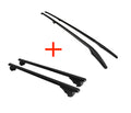 Dachreling STECKBAR + Dachträger Set VW Caddy - Standard / Maxi - Schwarz/Silber