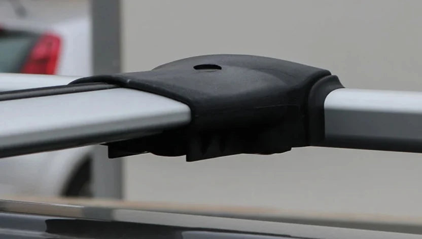 Dachreling + Dachträger FLACH Set Ford Transit / Tourneo Custom (2013 - 2022) - L1 L2 Schwarz/Silber