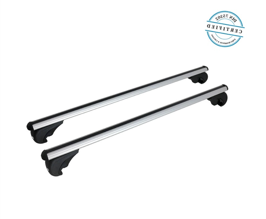 STECKBARE Dachreling + Dachträger abschließbar Set VW T5 T6 T6.1 Multivan Transporter L1 L2 - Schwarz/Silber
