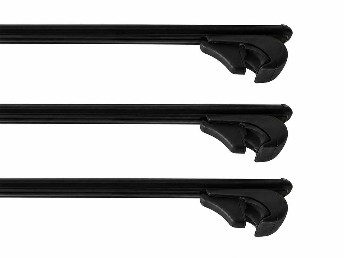 Mercedes Benz Vito Viano V Klasse W639 W447 Dachträger für vorhandene Dachreling - 3er SET- Schwarz/Silber
