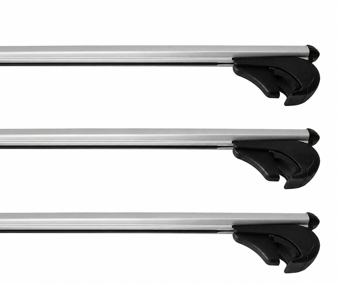 VW T5 T6 T6.1 Dachträger für vorhandene Dachreling Schwarz/Silber - Trägeranzahl wählbar