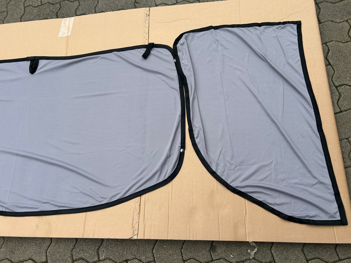 VW T4 Fahrerhaus Verdunkelung vorne BLICKDICHT - Vorhänge magnetisch (für alle Baujahre) - Transporter, Multivan, California - Magnetbefestigung