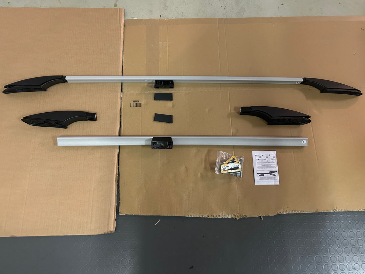 Dachreling STECKBAR: VW Caddy Standard / Maxi - Schwarz/Silber