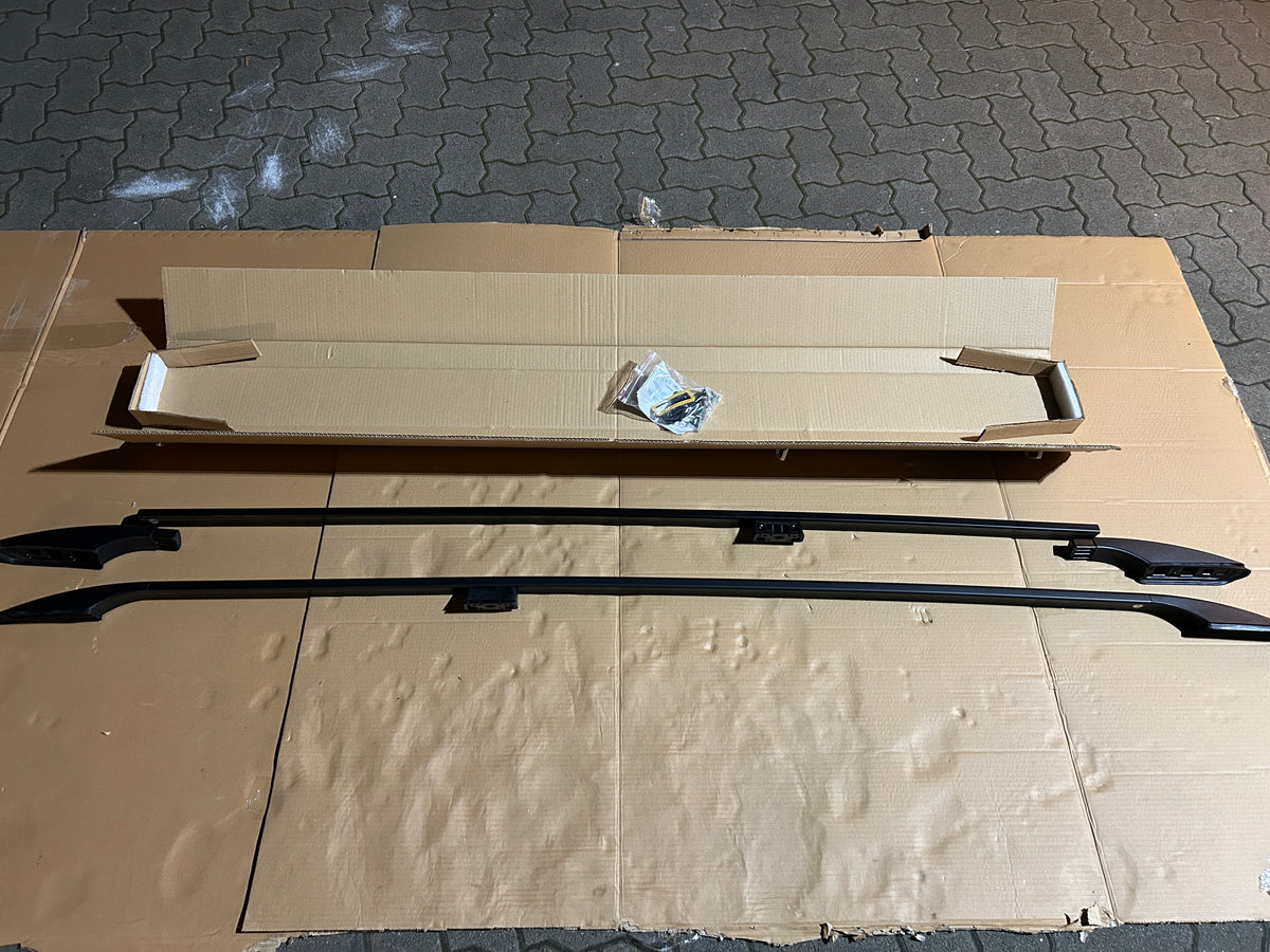 Mercedes Benz Vito Viano V Klasse W638 Dachträger + Dachreling Set - Schwarz/Silber