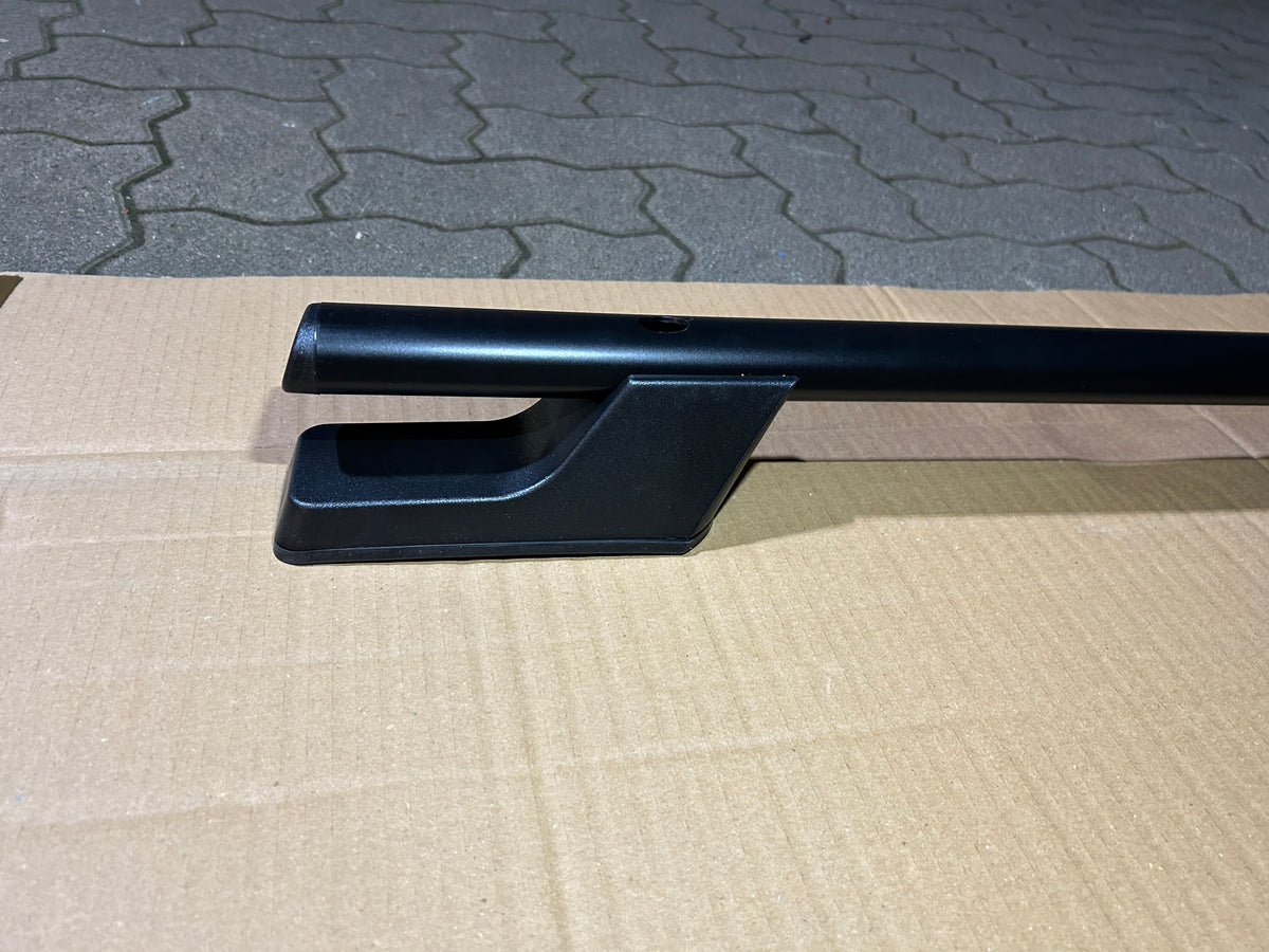 MIT ABE Dachreling + Dachträger FLACH Set Ford Tourneo / Transit Custom (2013 - 2023) - L1 L2 - Schwarz/Silber