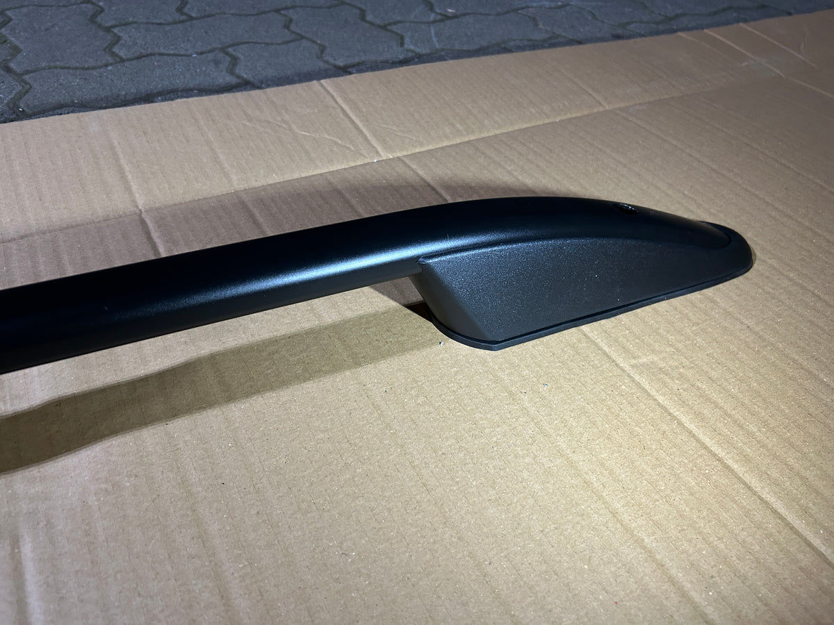 MIT ABE Dachreling + Dachträger FLACH Set Ford Tourneo / Transit Custom (2013 - 2023) - L1 L2 - Schwarz/Silber