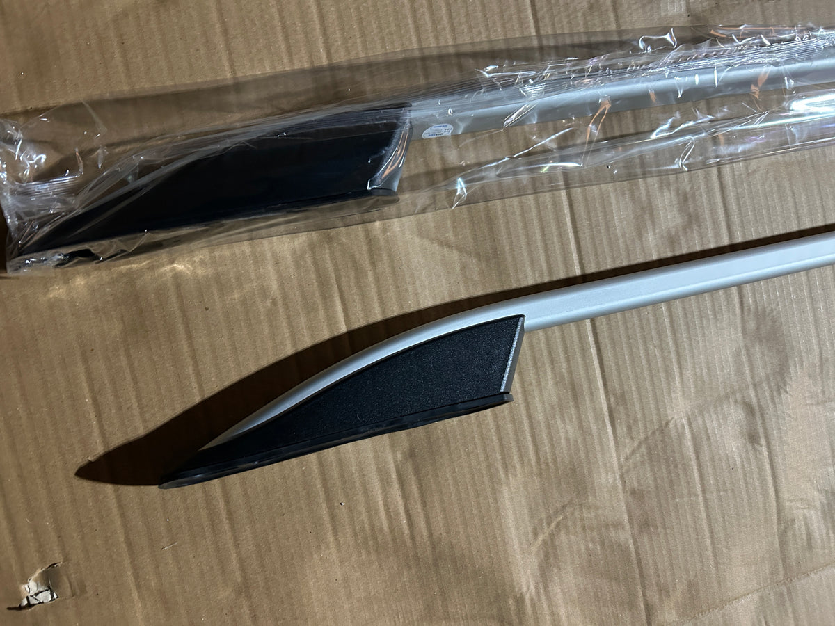 MIT ABE Dachreling + Dachträger Set Ford Transit Tourneo Custom 2013 - 2023 - L1 L2 Schwarz/Silber