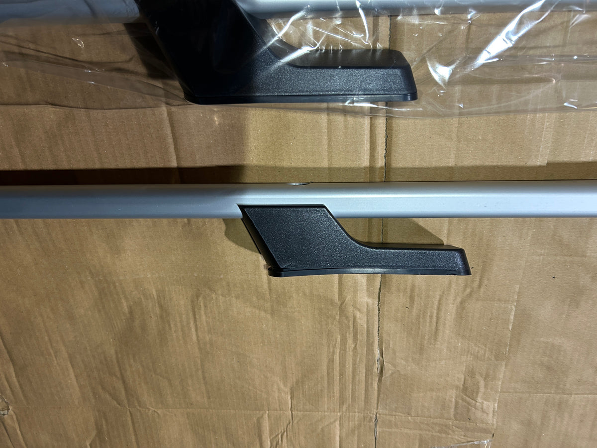 MIT ABE Dachreling + Dachträger Set Ford Transit Tourneo Custom 2013 - 2023 - L1 L2 Schwarz/Silber