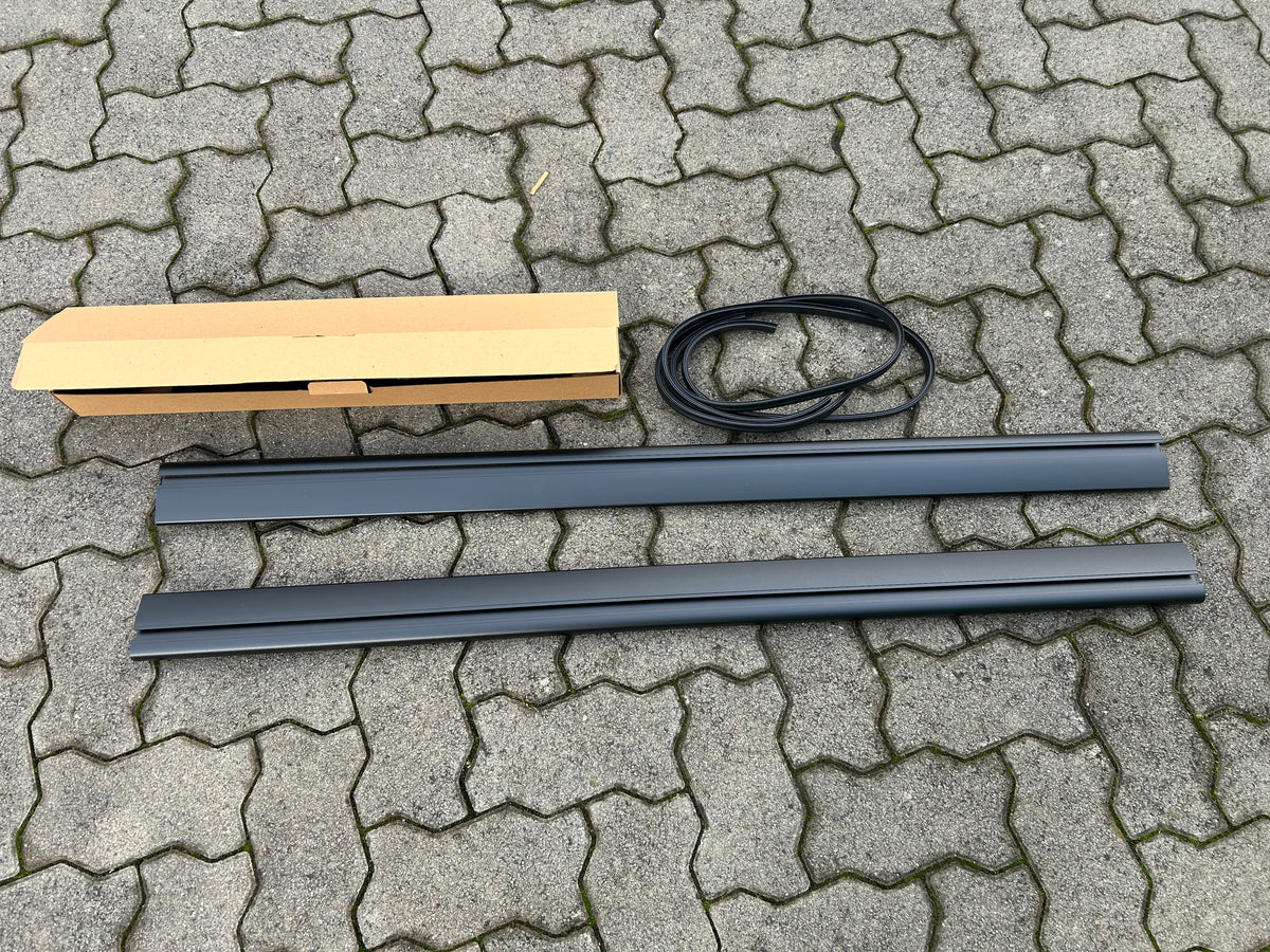 Mercedes Benz Vito Viano V Klasse W639 W447 Dachträger FLACH + Dachreling Set - Schwarz/Silber