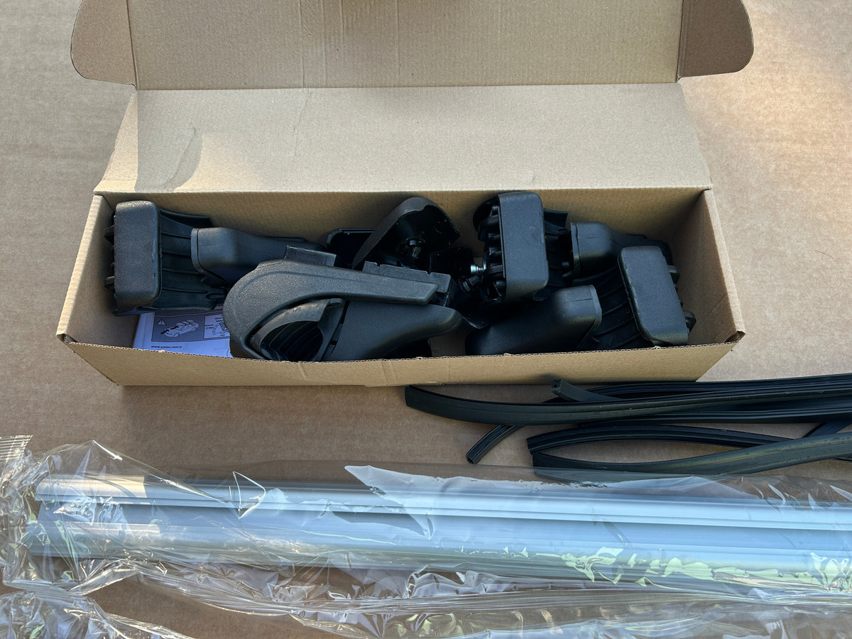 VW T5 T6 T6.1 Dachträger für vorhandene Dachreling Schwarz/Silber - Trägeranzahl wählbar