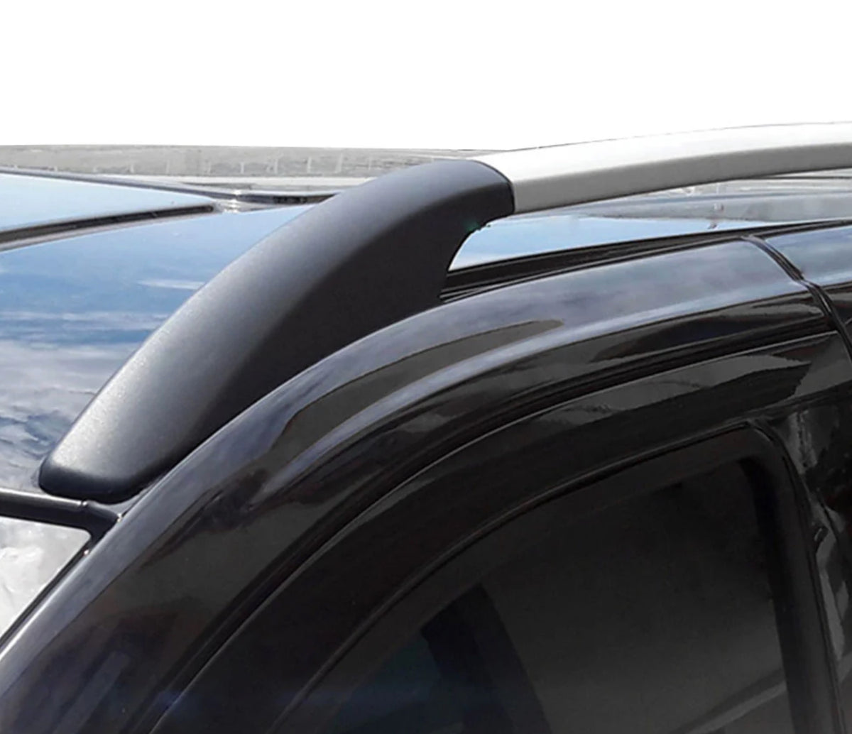 Dachreling STECKBAR: VW Caddy Standard / Maxi - Schwarz/Silber