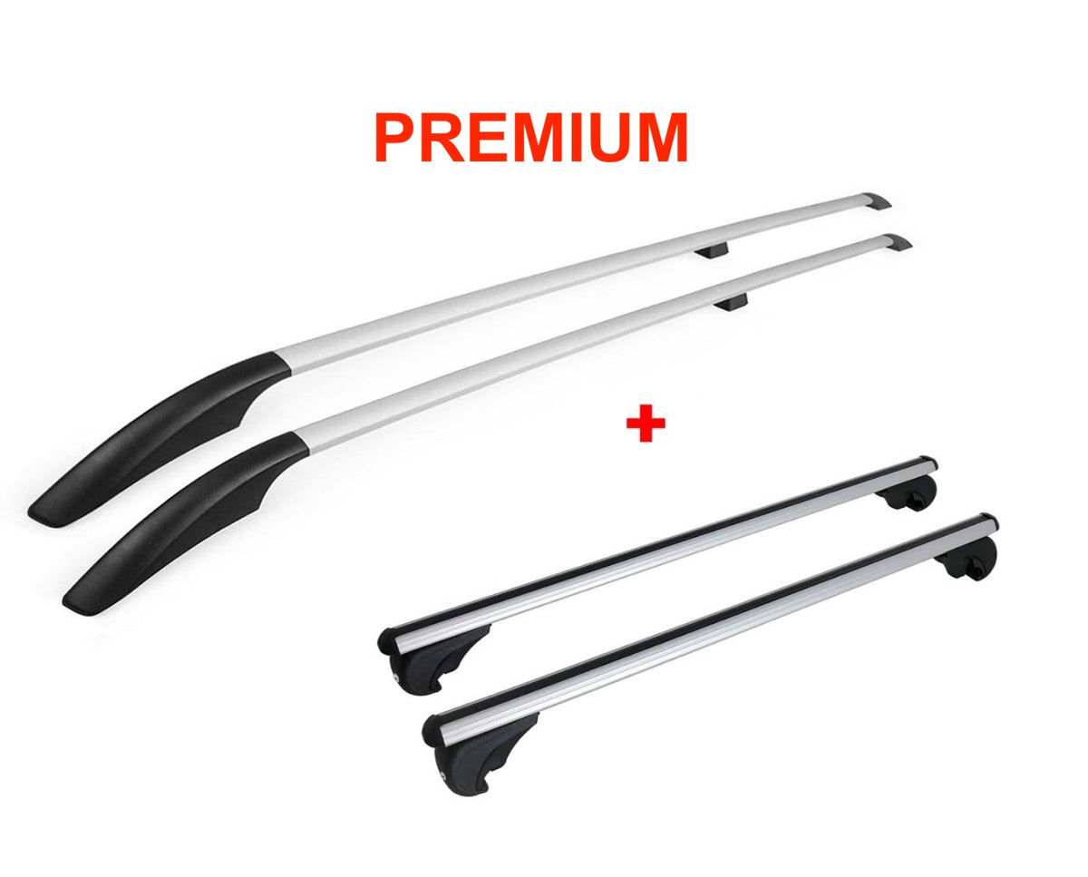 Mercedes Benz Vito Viano V Klasse W639 W447 Dachträger + Dachreling Set - Schwarz/Silber