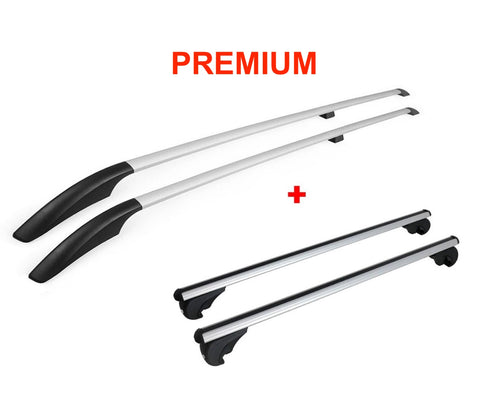 Mercedes Benz Vito Viano V Klasse W639 W447 Dachträger + Dachreling Set - Schwarz/Silber